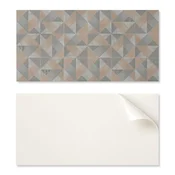 shumee Dekorativna samolepilna vinilna stenska plošča 100x50 cm z geometrijskim trikotnim vzorcem