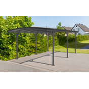 Westmann aluminijska nadstrešnica za automobile s okruglim lukom Stockholm (17m2, 3x6m) | BRANDED IN GERMANY