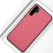 Shock-Proof ovitek za Huawei P20 Lite | Relief tekstila, Pink barva