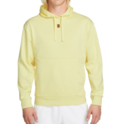 Muška sportski pulover Nike Court Fleece Tennis Hoodie - lemon chiffon