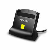 AXAGON Bralnik kartic CRE-SM2, USB-A StandReader 4-slotni bralnik pametnih kartic (eCard) + SD/microSD/SIM, kabel 1,3 m