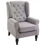 Homestar Naslanjač Wingback 74x86x102 cm Siva
