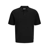 JJ REBEL Muška majica JREBCALLUM KNIT POLO SS SN, Crna