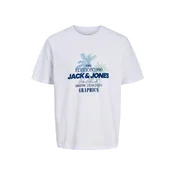 JACK & JONES Majica JJGRADIENT mornarska/svetlo modra/bela