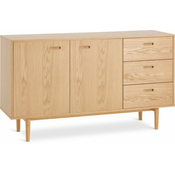 Komoda MARSTRAND 2 vrata 3 fioke natur hrast