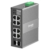 TP-Link Omada IES208G 8-portno 6x Gigabit RJ45, 2x Gigabit RJ45/SFP Combo industrijsko Easy Managed stikalo switch