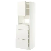METOD / MAXIMERA Visoki element za ugradne uredaje, bela/Veddinge bela, 60x60x200 cm