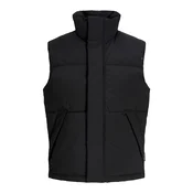 JACK & JONES Brezrokavnik JJESoho črna