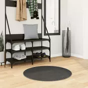 Tepih IZA kratka vlakna skandinavski izgled antracit O 80 cm