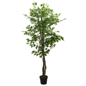 vidaXL Umjetno stablo fikusa 378 listova 80 cm zeleno