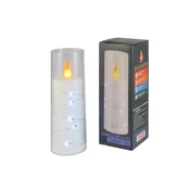 Dekorativna LED sveča z učinkom plamena JC-073 55x150 mm bela
