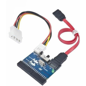 slomart gembird adapter sata-ide-2 (sata m - ide f; 0,30m; kolor czarny)