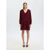 SELECTED Obleka SLWMYLA burgund
