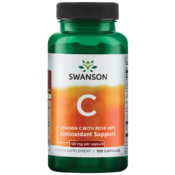 Swanson Vitamin C + izvleček šipka, 500 mg, 100 kapsul