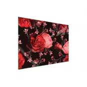 shumee STEKLENA ZAŠČITNA PLOŠČA ZA ŠTEDILNIK 70x52 ROSES