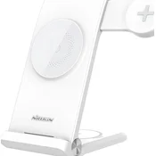 Nillkin PowerTrio 3v1 Brezžični Polnilec MagSafe za Samsung Watch Bela