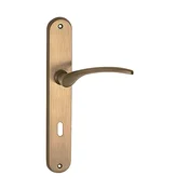 Okovje za vrata LEKO OTZI BA Z1420 (ABR), gonilka desno/krogla, Odprtina za cilindrični vložek PZ, Twin ABR (patinirana medenina), 72 mm