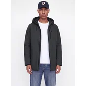 JACK & JONES Prehodna jakna JJSAGE temno siva