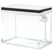 Homestar Akvarij 41 litrski stekleni akvarij s filtrom 48x30x41 cm Bela