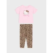 Sinsay - Dvodelna pamucna pidžama Hello Kitty - pastelno roze