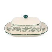 Zelena/slonokoščena porcelanasta posoda za maslo Cyril – S|P Collection