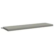 Vidaxl Blazina za klop SOEST 100% poliester Siva 150 x 40 x 5 cm
