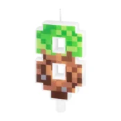 Minecraft rojstnodnevna tortna svečka številka 8, 7 cm