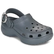 Natikači Crocs Classic Platform Buckle Clog 213230 Siva