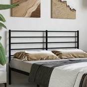 Vidaxl vidaXL Kovinsko vzglavje postelje črne barve 135 cm
