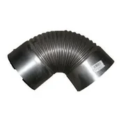 Ventilacijsko koleno neocinkano 200 mm