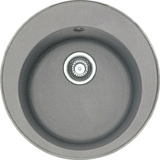 Fragranit korita Franke ROG 610-41 RONDA Stonegrey z vgrajenim ventilom