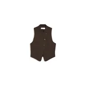 Bershka Telovnik rjava/temno rjava