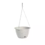Prosperplast Viseči plastični cvetlični lonec Ratolla Round bel 21,7x14,2 cm 3,4 l