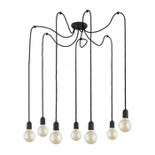 Luster na sajli QUALLE 7xE27/60W/230V pauk