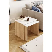 Hanah Home set umetnutih stocica Arya, 48 cm, hrast Sonoma / beli