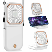 Generic Prenosni vratni ventilator mini tihi ročni osebni zložljivi, (21132741)