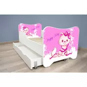 Deciji krevet 140x70 cm happy kitty + fioka HAPPY KITTY