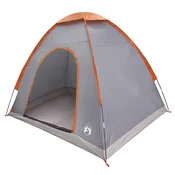 vidaXL vidaXL Kamperski šotor s streho Siva in oranžna 190 x 140 x 105 cm, (5000309630)