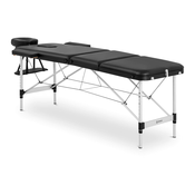 Sklopivi stol za masažu - 185 x 60 x 59 cm - 180 kg - Crno