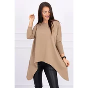 Oversize camel blouse