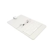 AAIREN AiTab usnjeni etui 2 s tipkovnico USB 8 BELI (CZ/SK/DE/UK/US... postavitev)