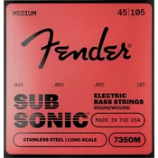 Fender SubSonic 7350M 45-105 Strune za bas kitaro (Kot novo)