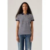 Levis for woman. 52599-0086 Navy brand polo shirt (M), Casual, Cotton, Short sleeve