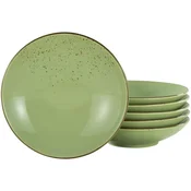 Creatable Set Globokih Krožnikov Green, 6-Delni