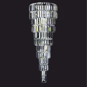 Casa Padrino Luxury Crystal Glass Chandelier Silver H. 90 cm - Luxury Lighting