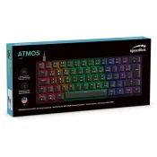 Tipkovnica SPEEDLINK Atmos, mehanička, RGB, US/HR layout, crna SL-670015-BK-US
