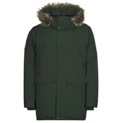 Superdry za moške. M5011929A Everest Faux Fur Parka temno zelena (XXL), Priložnostno, Poliester
