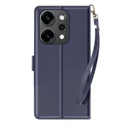 AVIZAR Denarnica etui za Oppo Reno 14/14F/14 FS z zapestnim trakom, Modra noč, (5000189616)