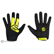 FORCE MTB Power rokavice, črne/fluo (S)