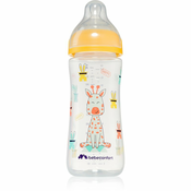 Bebeconfort Emotion Yellow steklenička za dojenčke Giraffe 6 m+ 360 ml